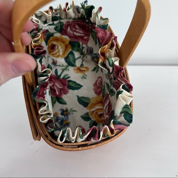 Longaberger 1995 vintage Horizon of Hope basket and accessories - Picture 6 of 12